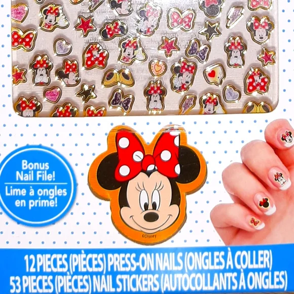 🌷2/18$ 🌷Minnie Mouse Nail Set NWT - Picture 4 of 6